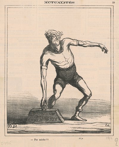 Ingen veke!!! av Honoré Daumier