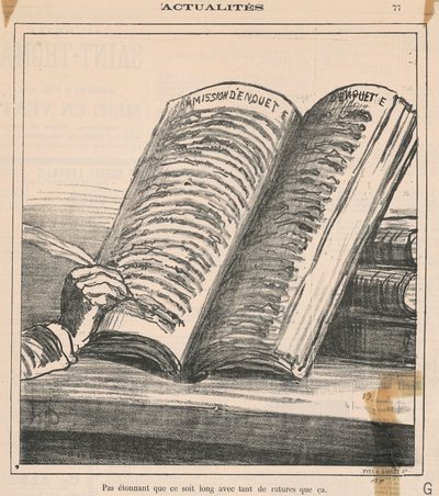 Inte konstigt att det är långt... av Honoré Daumier
