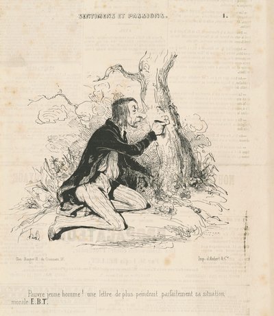 Stackars unge man! av Honoré Daumier