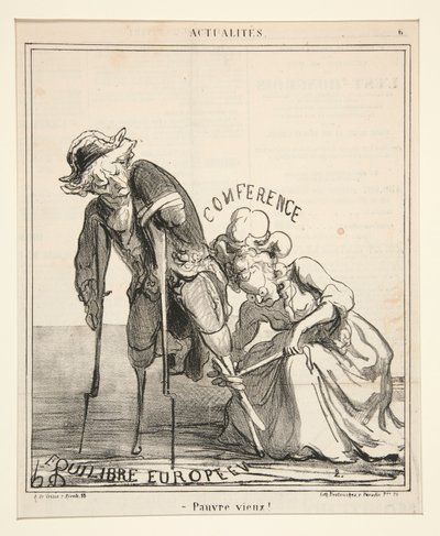 Stackars gubbe!, från Actualites av Honoré Daumier