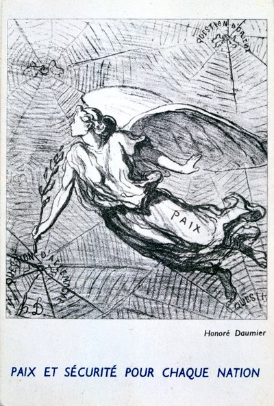 Fred och säkerhet för varje nation av Honoré Daumier