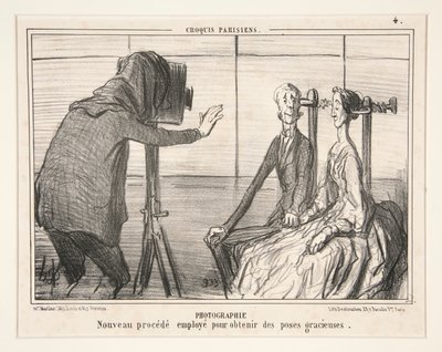 Fotografi. Ny process som används för att få graciösa poser, från parisiska skisser av Honoré Daumier