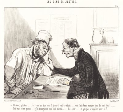 Vädja... det kommer att vara ett bra trick att spela... av Honoré Daumier