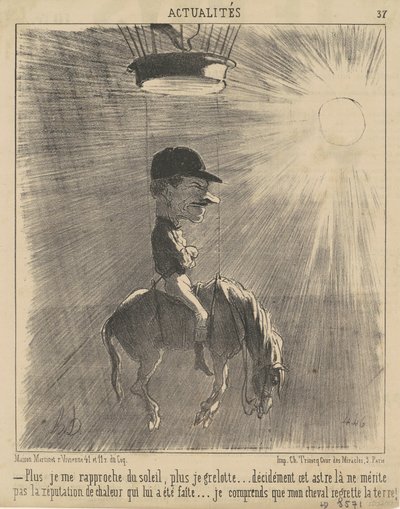 Ju närmare solen jag kommer... av Honoré Daumier