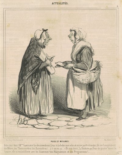 Vikter och mått av Honoré Daumier