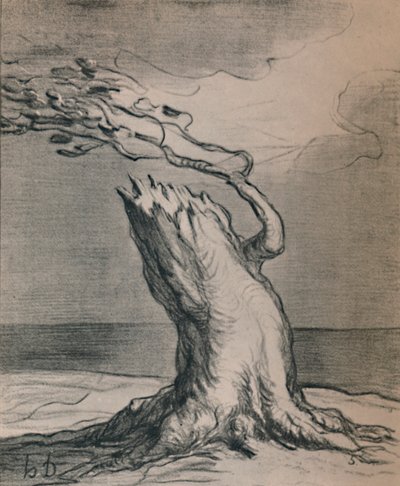 Stackars Frankrike! The Trunk Is Blasted, 1871, 1946 av Honoré Daumier