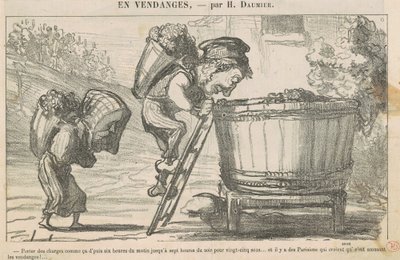 Bär på sånt där "sedan klockan sex... av Honoré Daumier