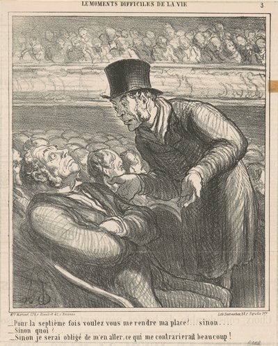 För sjunde gången ger du mig tillbaka... av Honoré Daumier