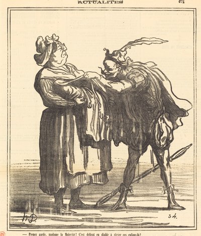 Ta hand om dig, fru majoritet! av Honoré Daumier