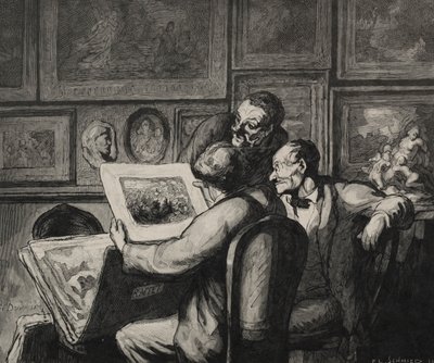 Printentusiaster. av Honoré Daumier