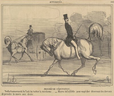 Horsemanship framsteg av Honoré Daumier