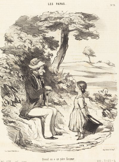 När man har en skojare pappa av Honoré Daumier