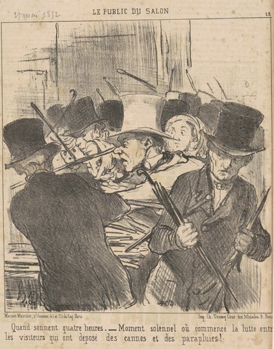 När klockan slår fyra av Honoré Daumier