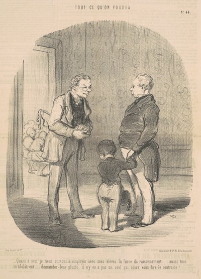 När det gäller mig vill jag använda ... resonemangets kraft av Honoré Daumier