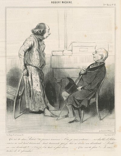 Vad är det för fel på dig, Robert? ... av Honoré Daumier