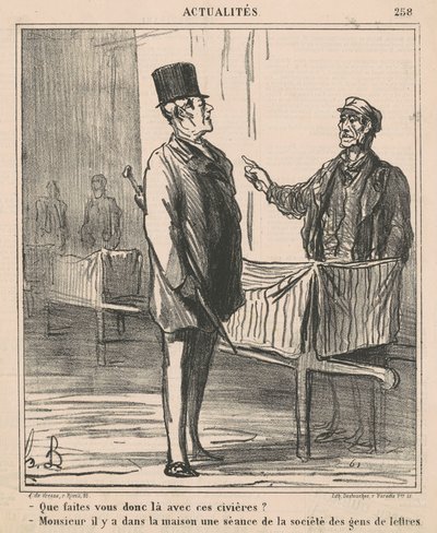 Vad gör du där med bårarna av Honoré Daumier