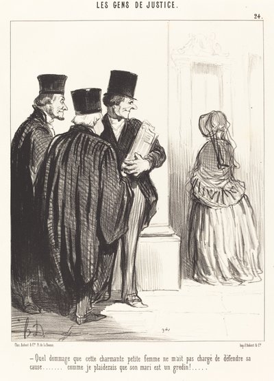 Vad synd att denna underbara... kvinna... av Honoré Daumier