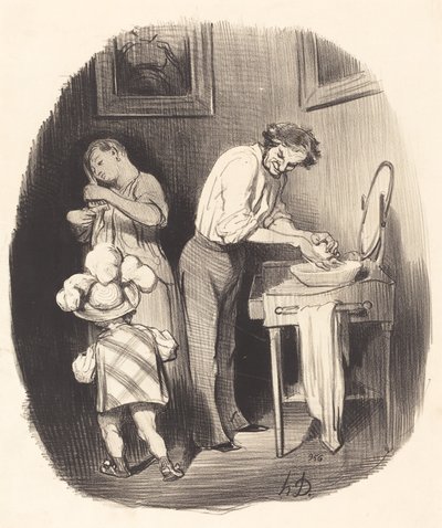 Vad trevlig han är, Dodore... av Honoré Daumier