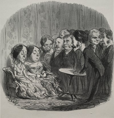 Rappande sprit, 1851. av Honoré Daumier