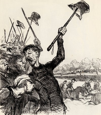 Ratapoil och hans stab: Länge leve kejsaren!, 1851. av Honoré Daumier