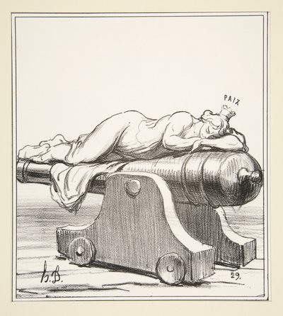Förnyad av Turenne, från Actualites av Honoré Daumier