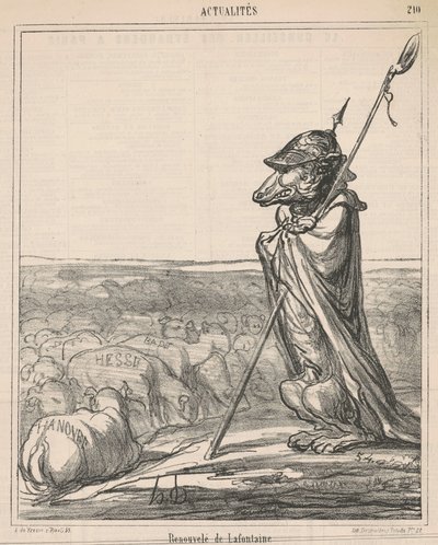 Förnyad fontän av Honoré Daumier
