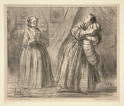 Upprepning d av Honoré Daumier