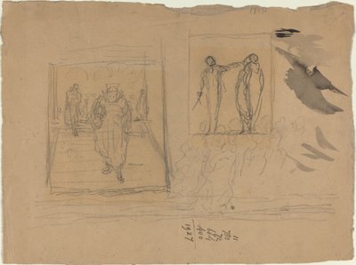 Scen i ett justitiepalats av Honoré Daumier