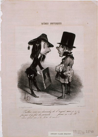 Groteska scener - Skräddarsy ... Ta det här av Honoré Daumier