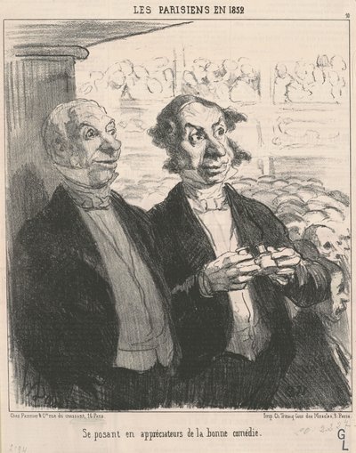 utger sig som en uppskattare av Honoré Daumier