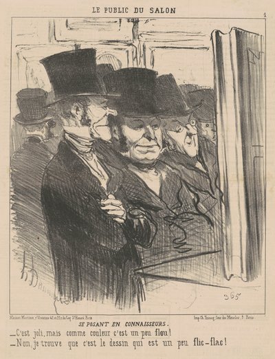 Poserar som kännare av Honoré Daumier