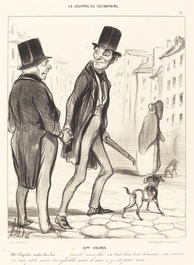 Sju timmar av Honoré Daumier