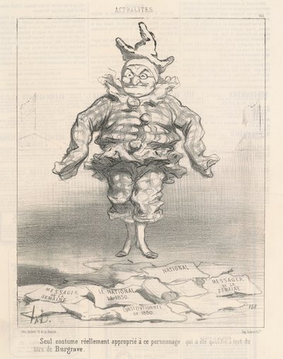 Endast kostym...lämplig för denna karaktär av Honoré Daumier