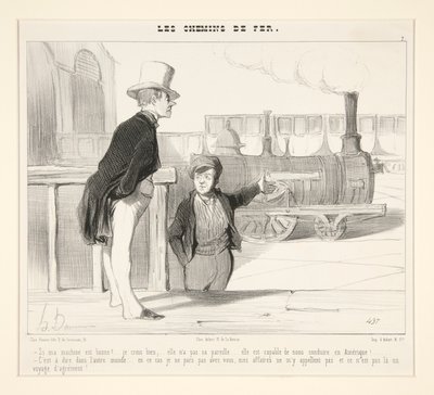 Om min maskin är bra? av Honoré Daumier