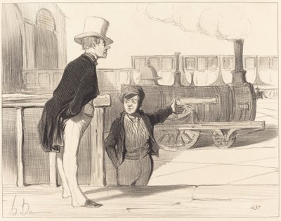Om min maskin är bra? Jag tror det... av Honoré Daumier