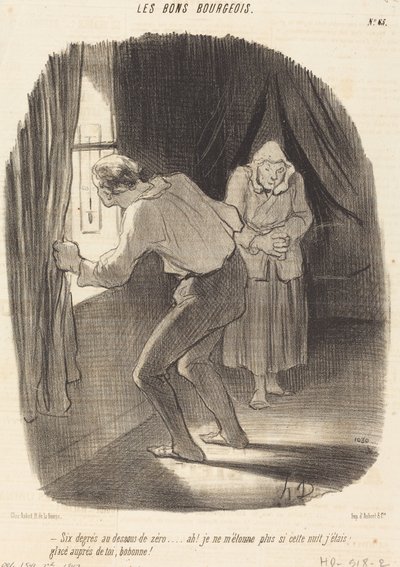 Sex minusgrader... av Honoré Daumier