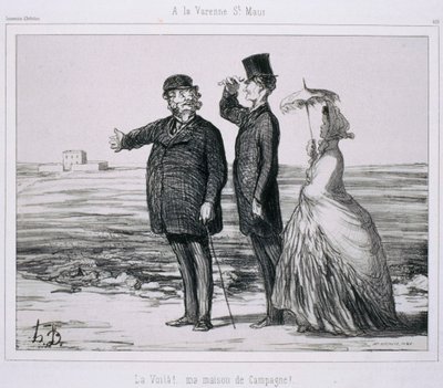 Souvenir av konstnärer- på La Varenne-Saint-Maur av Honoré Daumier