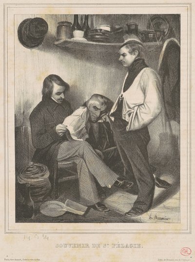 Åminnelse av St. Pelagia av Honoré Daumier