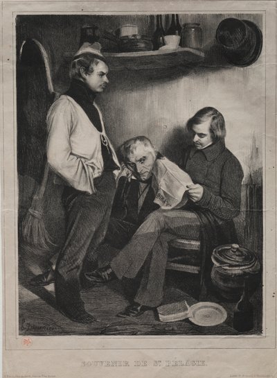 Souvenir från fängelset i Ste. Pelagia av Honoré Daumier