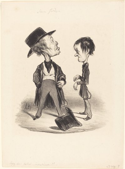 Så var artig...jag... av Honoré Daumier