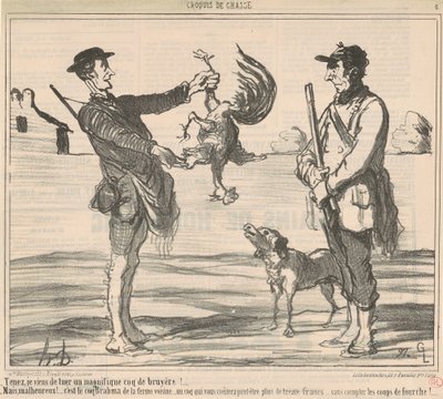 Här dödade jag precis en magnifik... av Honoré Daumier