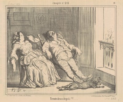 Prova två grader!!! av Honoré Daumier
