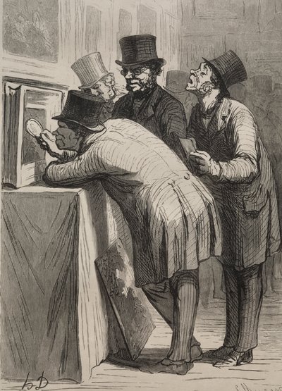 Auktionsrummet: Amatören. av Honoré Daumier