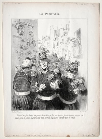 The Banqueters, tallrik 4: Rifolard är charmigare än någonsin... av Honoré Daumier
