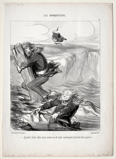 The Banqueters, skylt 9: Vilken ynklig idé vi har... av Honoré Daumier