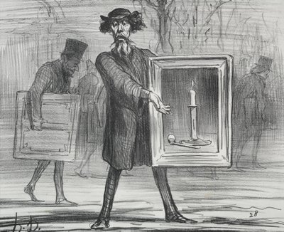 Utställningen 1859 (skylt 1): De har vägrat detta, Ignoramuserna! av Honoré Daumier