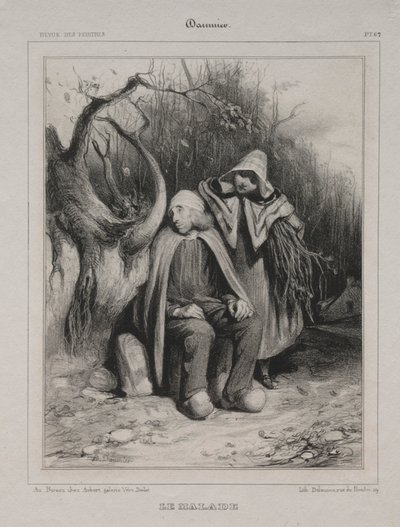 Den ogiltiga, 1835. av Honoré Daumier