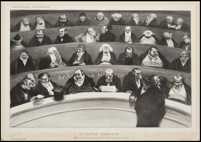 The Legislative Belly, 1834 av Honoré Daumier