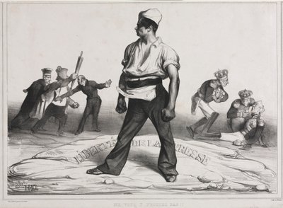 The Monthly Association (プレート 20): 干渉しないでください!swedish av Honoré Daumier