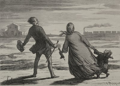 Järnvägen: För sent av Honoré Daumier